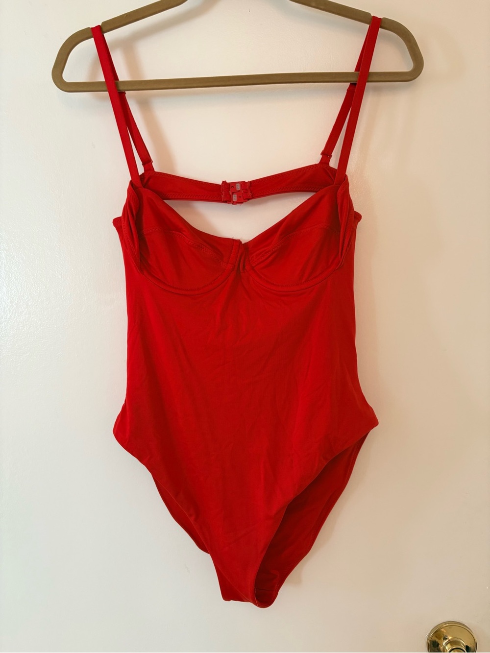 Women’s Sexy Red Underwire Dylan One Swimsuit- size Small
